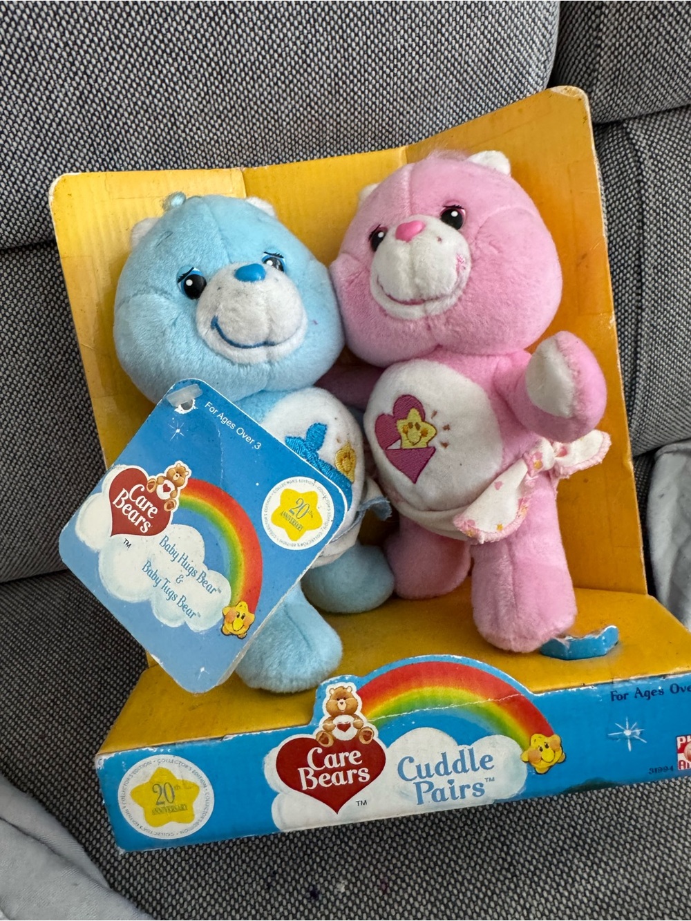 Care Bears Cuddle Pairs baby Hugs and baby Tugs set new in box